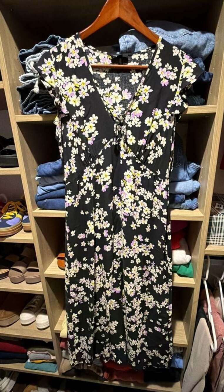 Nobody's Child Alexa Mid-Length Floral Flutter Sleeve Dress